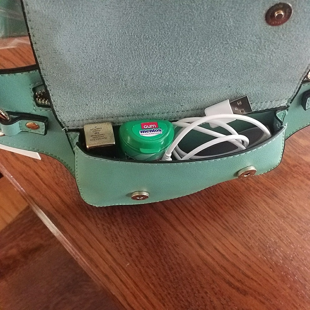 Isabelle Vegan Leather Mint Belt Bag Fanny Pack - Picture 6 of 7
